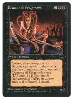 ►Magic-Style◄ MTG - Yawgmoth Demon - Italian FBB Renaissance Rinascimento - EX - Image 1