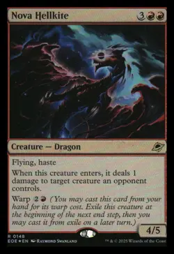 Nova Hellkite Foil Edge of Eternities MTG - NM+ - Image 1