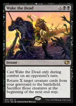 Light Play, English MTG Regular Wake the Dead Commander 2014 Magic the Gathering - Image 1