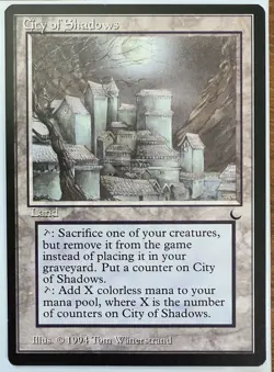 City of Shadows - The Dark, MTG NM Magic: The Gathering Card Reserved List - Image 1