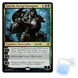 GARRUK, CURSED HUNTSMAN Throne Of Eldraine ELD Planeswalker Magic MTG MINT CARD - Image 1