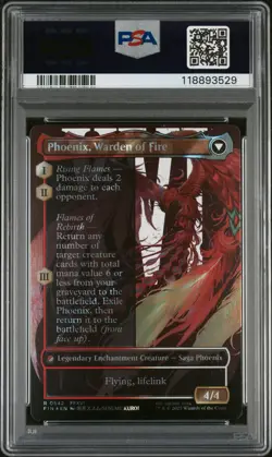 2025 MTG FINAL FANTASY JOSHUA, PHOENIX'S DOMINANT/PHOENIX, WARDEN OF FIRE PSA 10 - Image 2