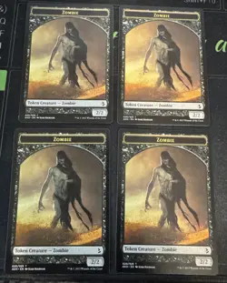 Zombie Token X4 Amonkhet Magic the Gathering MTG - Image 1
