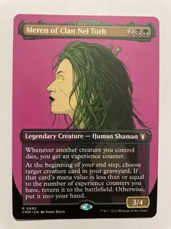 Magic The Gathering MTG MEREN OF CLAN NEL TOTH BORDERLESS Commander Masters NM - Image 1