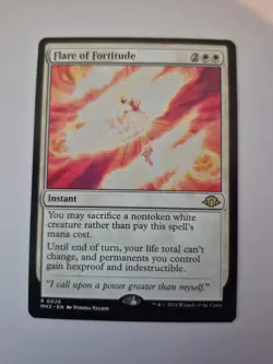 1x Flare of Fortitude Modern Horizons 3 26 NM MTG x1 - Image 1