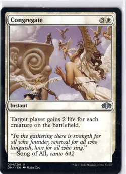 Congregate NM* Dominaria Remastered ENGLISH 004/261 mtg -UnltdCards - Image 1