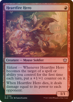 Heartfire Hero - BLB #138 | FOIL | NM | MTG - Image 1