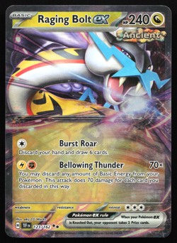 Raging Bolt ex 123/162 Temporal Forces Double Rare Near Mint Pokemon Card - Image 1
