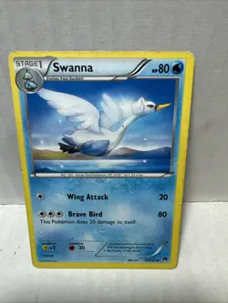 Pokemon TCG Card 2016 XY BREAKpoint Swanna 37/122 Non-Holo - Image 1