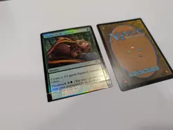 Magic The Gathering Miscut Misprint Short Card Chatter Of The Squirrel Foil MTG - Image 1
