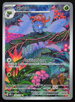 Gloom 198/197 Obsidian Flames Illustration Rare Lightly Played Pokemon Card - Image 1