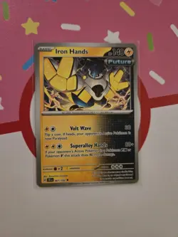Iron Hands Non-Holo SV05: Temporal Forces 061/162 NM Uncommon Pokemon Card - Image 1