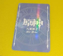 Yae Miko Genshin Waifu Goddess Story Anime Girl holo card - Image 2