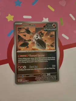 Iron Moth Holo 028/182 S&V Paradox Rift Rare Reverse Holo NM Pokemon Card - Image 1