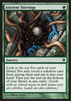 Ancient Stirrings - Medium Play MTG Rise of the Eldrazi - Image 1