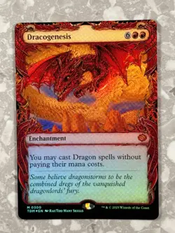 Dracogenesis (Showcase) FOIL 300 MTG Tarkir TDM NM X1 - Image 1