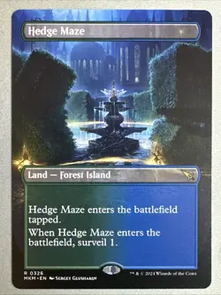 MTG / Hedge Maze / MKM / #0326 / Regular (Borderless) / Rare / NM - Image 1