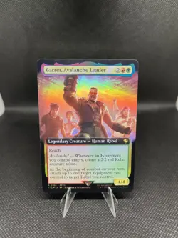 Barret, Avalanche Leader (Extended Art) MTG Magic Final Fantasy - Foil R 0166 - Image 1