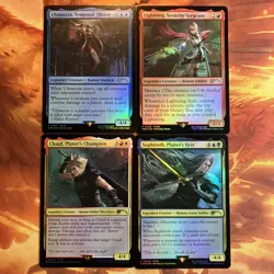MTG 4 x Foil Legendary Creature Promo FINAL FANTASY Near-Mint!! - Image 1