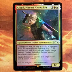 MTG 4 x Foil Legendary Creature Promo FINAL FANTASY Near-Mint!! - Image 4
