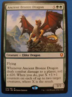 Ancient Bronze Dragon Commander Legends: Battle for Baldur's Gate NM Magic MTG - Image 1