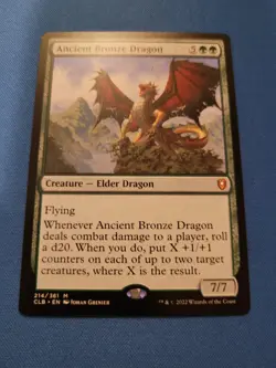 Ancient Bronze Dragon Commander Legends: Battle for Baldur's Gate NM Magic MTG - Image 2