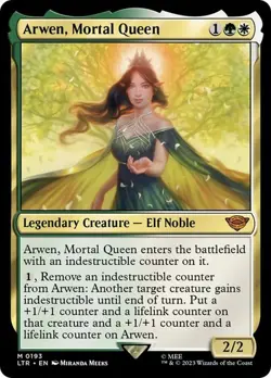 Arwen, Mortal Queen x1 Lord of the Rings MTG Magic the Gathering Legendary Card - Image 1