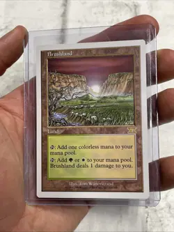 MTG Brushland Core Set 6th Edition Modern Magic the Gathering Card LP Rare Vtg - Image 1