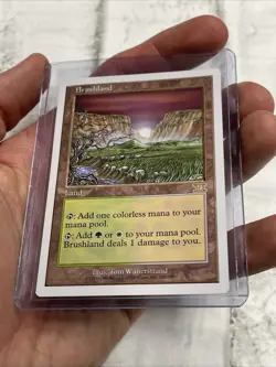 MTG Brushland Core Set 6th Edition Modern Magic the Gathering Card LP Rare Vtg - Image 2