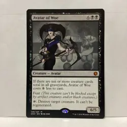 MTG Avatar of Woe Magic: The Gathering Conspiracy: Take the Crown Mythic #128 - Image 1