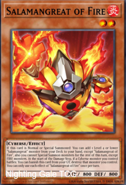 Yugioh! Mega Tins 2025 PREORDER 1x PScR Salamangreat of Fire - Image 1