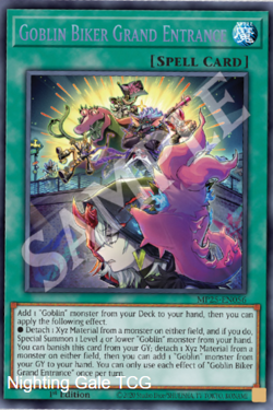 Yugioh! Mega Tins 2025 PREORDER 1x PScR Goblin Biker Grand Entrance - Image 1