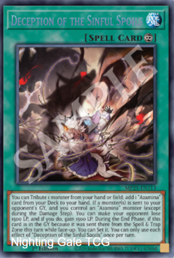 Yugioh! Mega Tins 2025 PREORDER 1x PScR Deception of the Sinful Spoils - Image 1