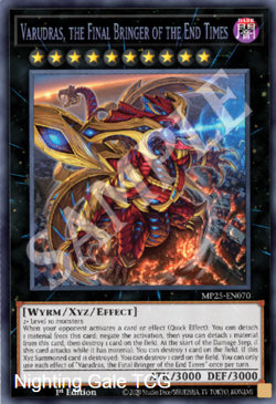 Yugioh! Mega Tins 2025 PREORDER 1x PScR Varudras, the Final Bringer of the End T - Image 1