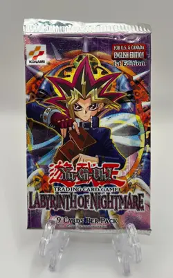 (701069) Yugioh Labyrinth of Nightmare 1st Edition - Sealed Booster Pack - Image 1