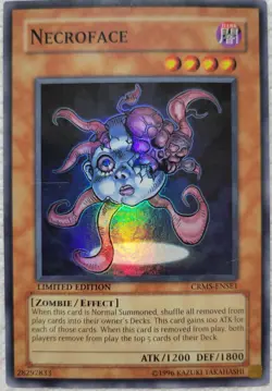 Yugioh Necroface CRMS-ENSE1 Super Rare Limited Edition LP - Image 1