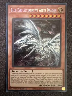 Yugioh Blue-Eyes Alternative White Dragon RA02-EN010 Secret Rare 1st Edition NM - Image 1