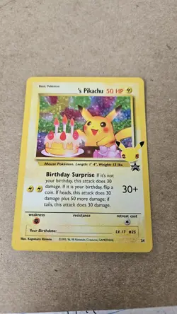 Birthday Pikachu - 24 - Holo Rare 25th Celebrations Classic - Pokemon Card NM - Image 1