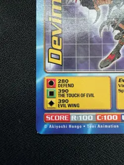 Devimon TB-06 Digimon Card 2000 Taco Bell Promo Vintage Rare NM Condition - Image 4