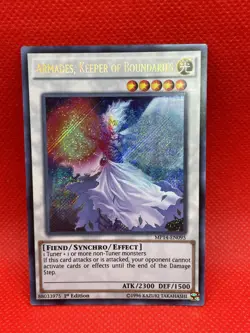 MP14-EN095 Armades, Keeper of Boundaries Secret Rare 1st Edition YuGiOh Card NM - Image 1
