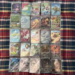 Pokemon TCG Japanese Art Rare AR lot (25 Sleeved Cards) NM - Mint - Image 1