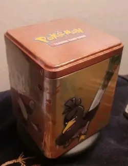 Pokemon Trading Card Game New & Sealed/3 Booster Packs+ 1 Coin/Stacking Tin/Gold - Image 1