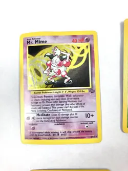 Pokemon Card Jungle Set Lot Rare Holo Mr Mime Flareon Nidoqueen Holo Rare - Image 3