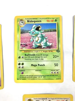 Pokemon Card Jungle Set Lot Rare Holo Mr Mime Flareon Nidoqueen Holo Rare - Image 4