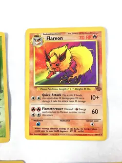 Pokemon Card Jungle Set Lot Rare Holo Mr Mime Flareon Nidoqueen Holo Rare - Image 5