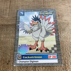 1999 Cockatrimon DP280 Digimon Upper Deck Card #50 34/34 1999 - Image 2