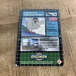 1999 Cockatrimon DP280 Digimon Upper Deck Card #50 34/34 1999 - Image 4