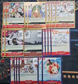 One Piece TCG Red/Green Tony.Tony Chopper Strawhat Deck + 100 Extra Cards - Image 3