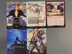 Lot of 5x Final Fantasy cards, memories of nibelheim, yuffie - Image 1