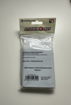 Pokemon World Championships 2025 Anaheim Set Of 3 Card Sleeves 65 Each IN HAND - Image 4